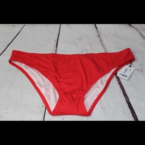 Shade And Shore Beach Red Hipster Bikini Bottom